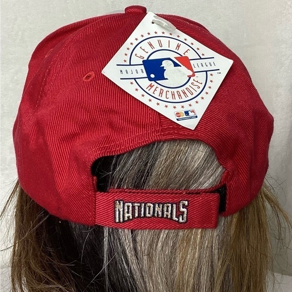 WASHINGTON Nationals Hat Twins Enterprise Strapback Signed Auto Baseball Cap NWT - Picture 6 of 8